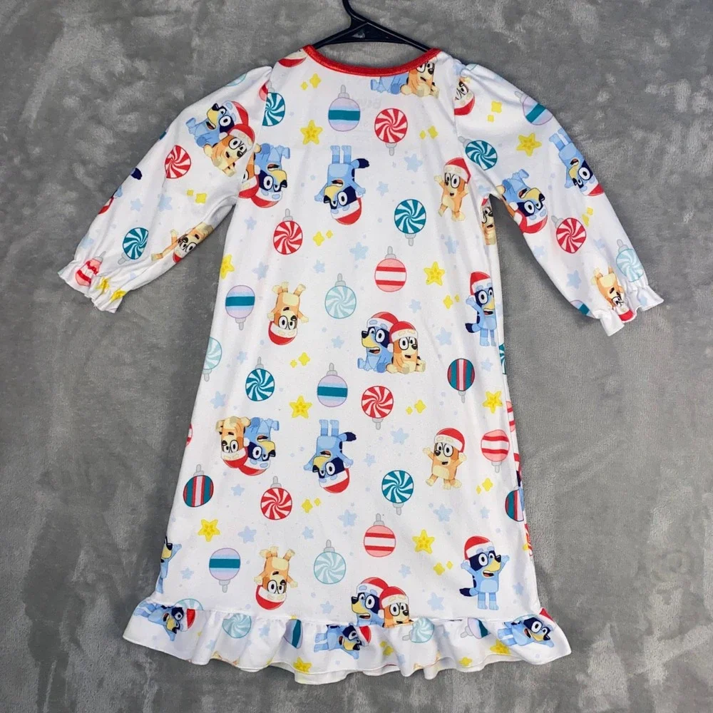 Bluey Kids‎ Nightgown Size 3T Flame Resistant Long Sleeve Pajamas
